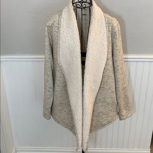 ♥️St. John’s Bay Cream Fleece Lined Jacket WomenL